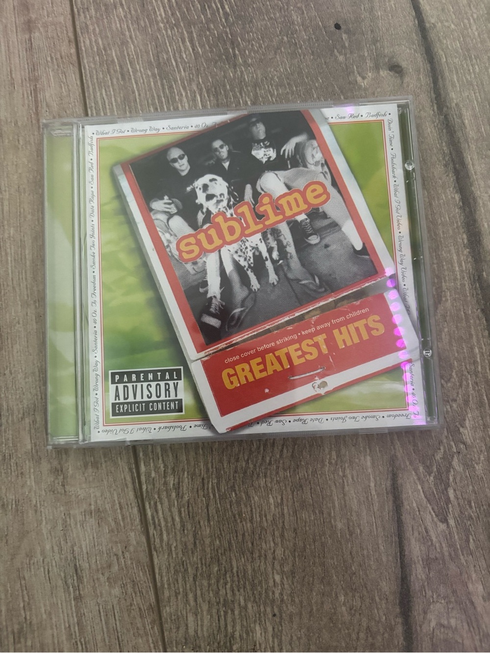 Sublime Greatest Hits CD - Lime Green & Red Artwork